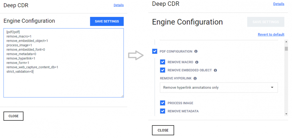 OPSWAT Deep CDR , e-mail szanitizálás