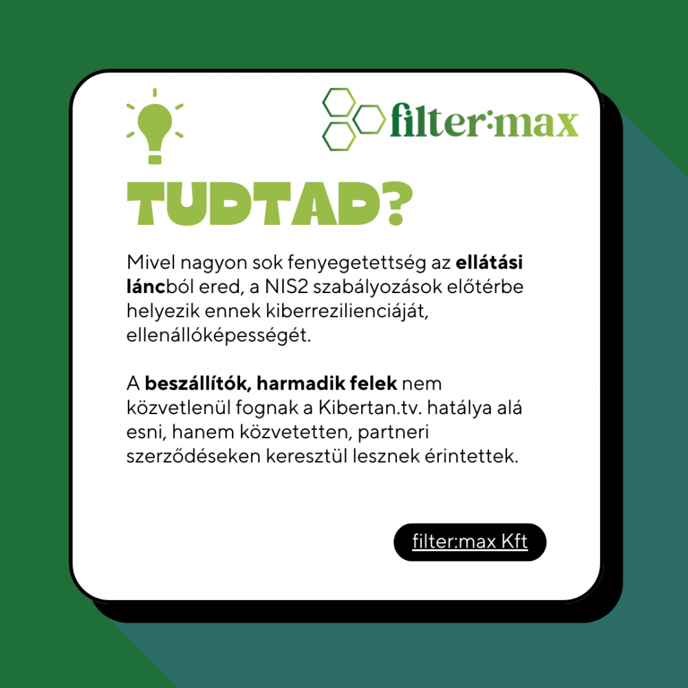nis2 beszállítók, harmadik felek érintettsége - forrás: filter:max Kft.